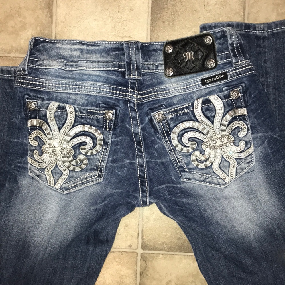 Miss Me Fleur Bling Jean